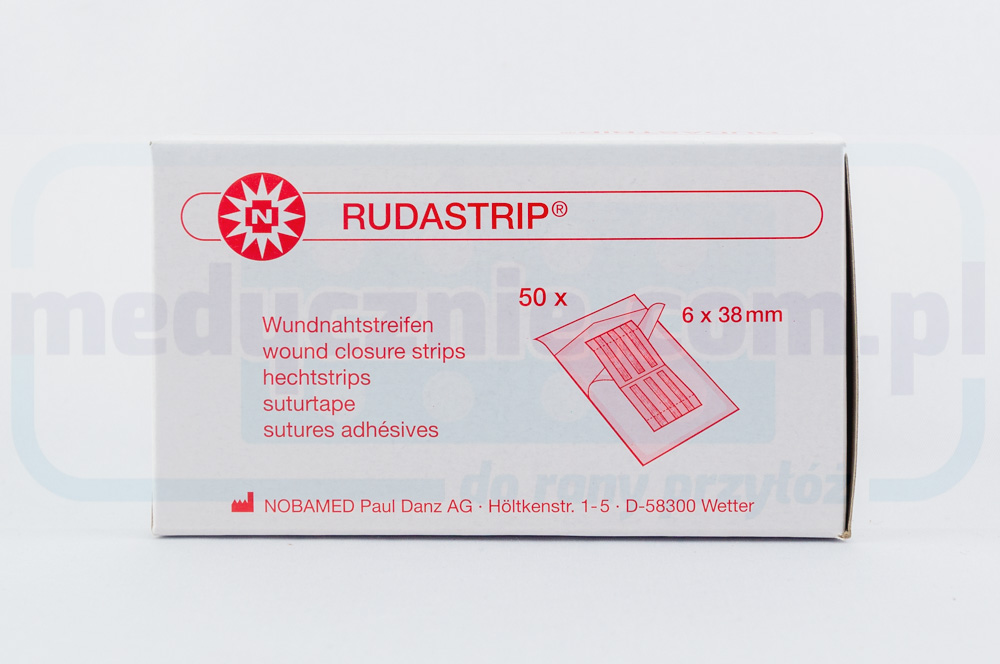 Rudastrip paski do zamykania ran 6mm* 100mm 6szt